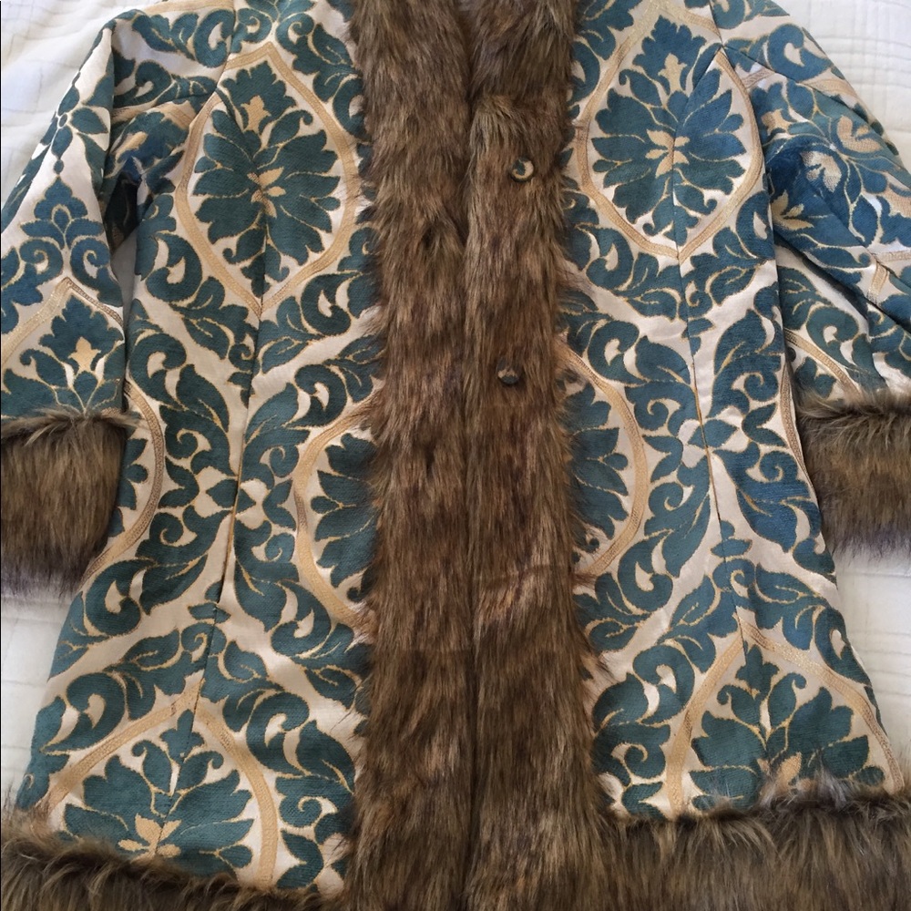Chasing Unicorns Band On The Run Jacket Turquoise Medium NWT - Picture 5 of 9